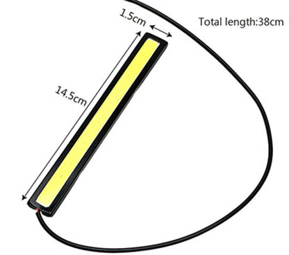 LED daytime running light COB 38CM